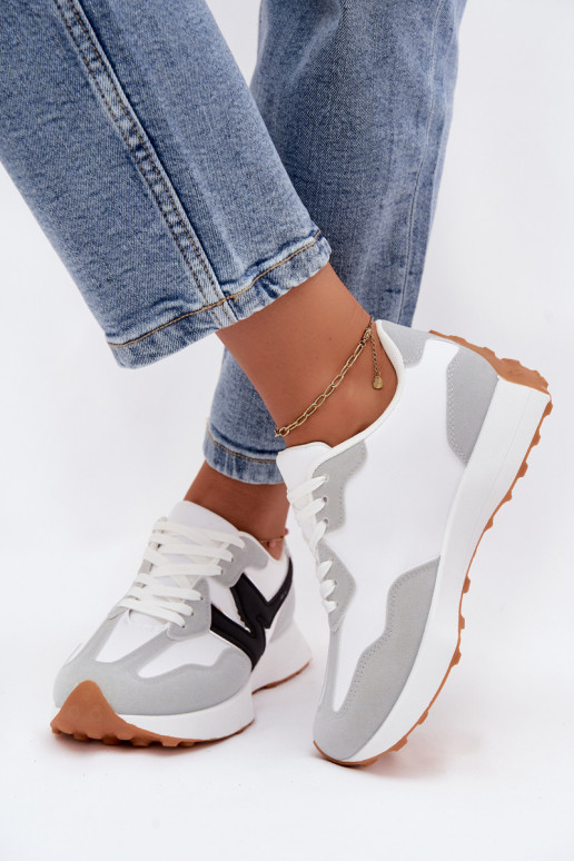 Damen Sneakers weiß-grau Britma