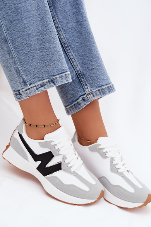 Damen Sneakers weiß-grau Britma