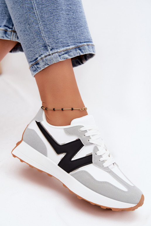 Damen Sneakers weiß-grau Britma