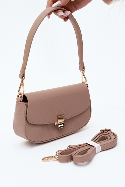 Kleine Tasche aus Kunstleder elfenbeinfarben Acacia