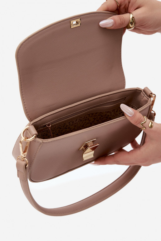 Kleine Tasche aus Kunstleder elfenbeinfarben Acacia