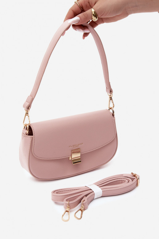 Kleine Handtas aus Kunstleder rosa Acacia