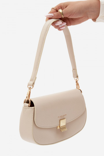 Kleine Handtasche aus Kunstleder hellsandfarben Acacia 2