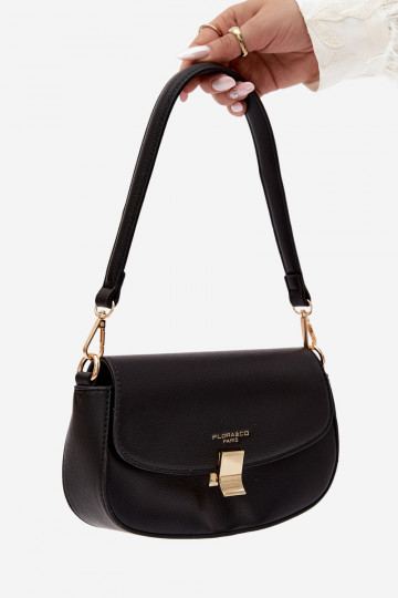 Kleine Handtasche aus Kunstleder schwarz Acacia 2