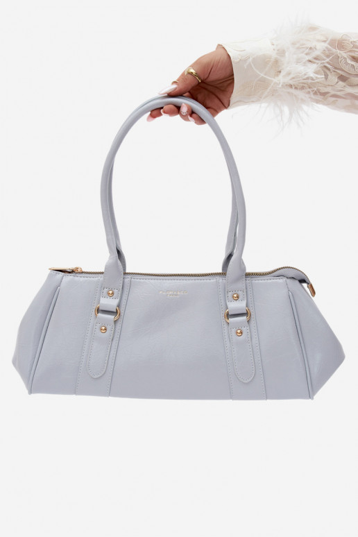 Handtasche aus Kunstleder blau Muni