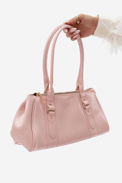 Handtasche aus Kunstleder rosa Muni