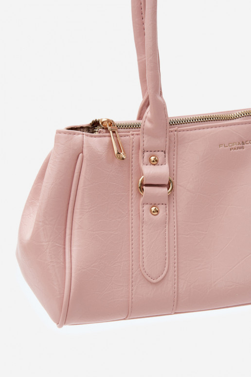 Handtasche aus Kunstleder rosa Muni