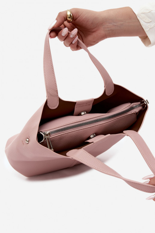 Handtasche aus Kunstleder rosa Blaire