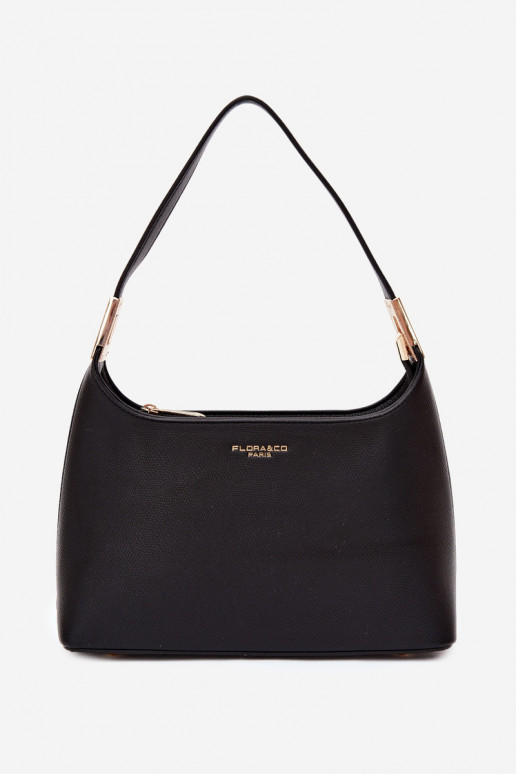 Handtasche aus Kunstleder in Schwarz Gretta