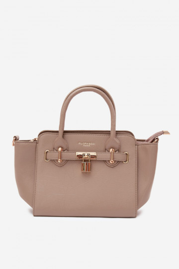 Typ Tasche aus Kunstleder in Elfenbein Odelia