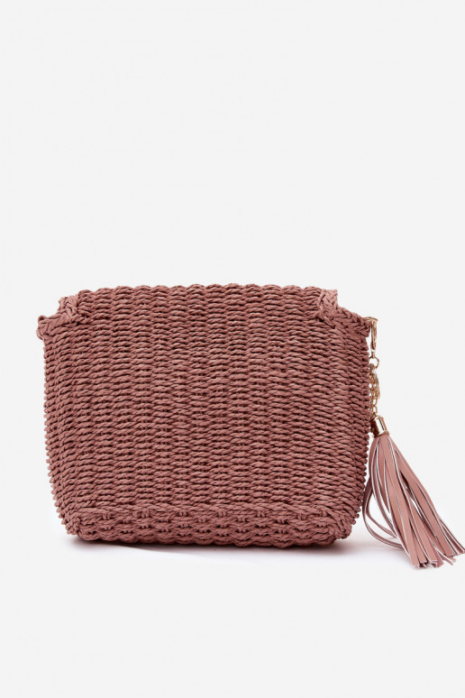 Kleine rosa Postboten-Handtasche mit durchbrochenen Elementen Tamara