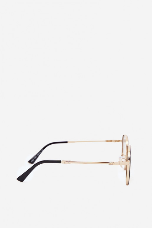 Sonnenbrille mit dünnen Rahmen UV 400 in Gelb