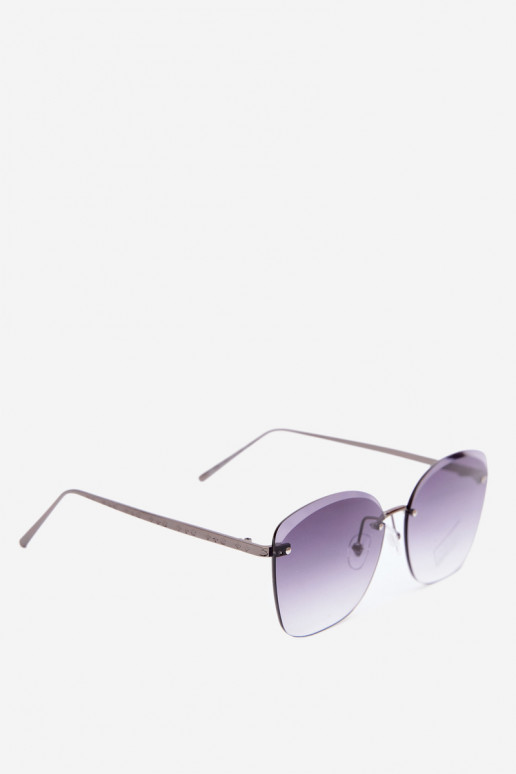 Rahmenlose Sonnenbrille mit UV 400-Filter in Schwarz