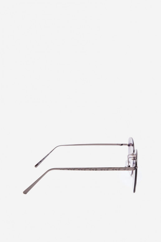 Rahmenlose Sonnenbrille mit UV 400-Filter in Schwarz