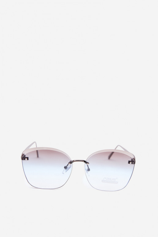 Rahmenlose Sonnenbrille mit UV 400-Filter in Blau