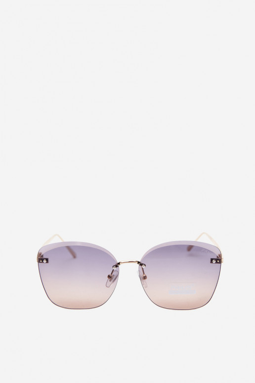 Sonnenbrille randlos mit UV 400 Filter in dunkelbraun
