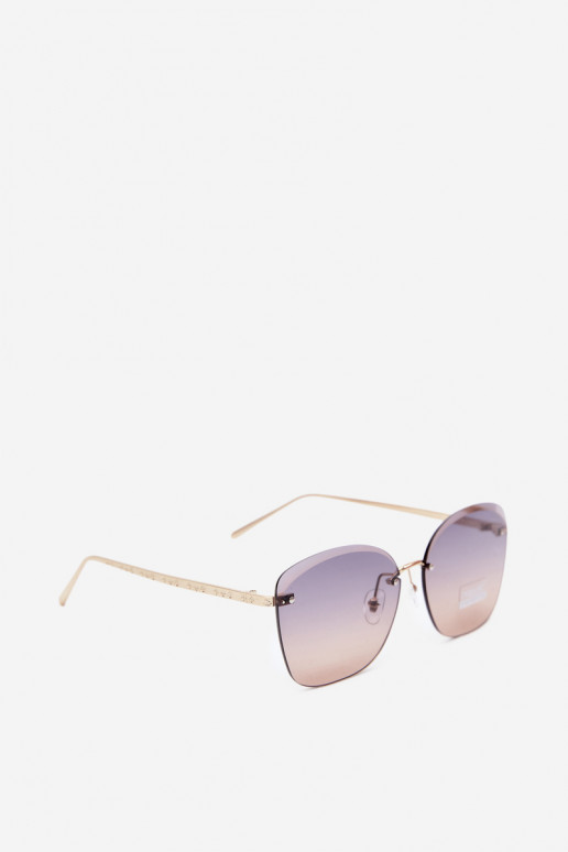 Sonnenbrille randlos mit UV 400 Filter in dunkelbraun