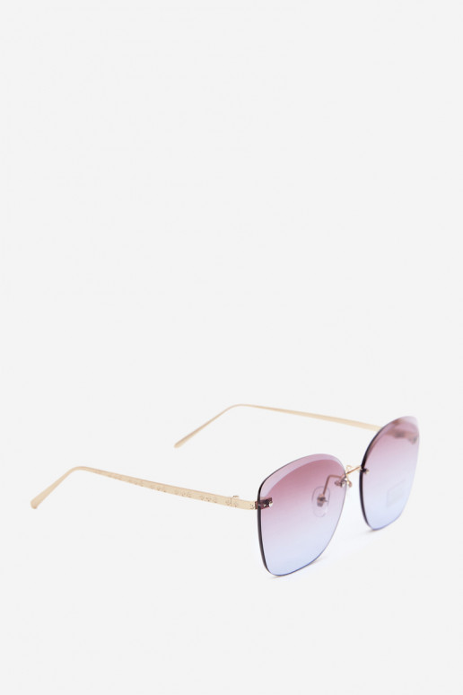 Sonnenbrille randlos mit UV 400 Filter in violett