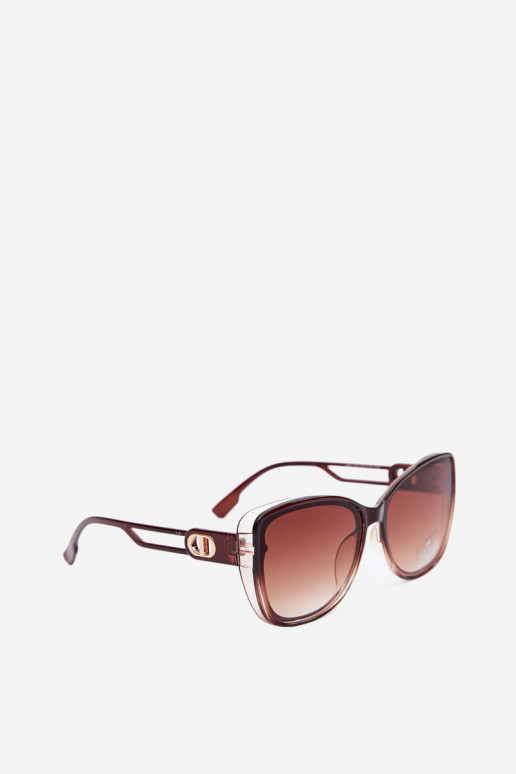 Damen Sonnenbrille im Cat-Eye-Stil braun