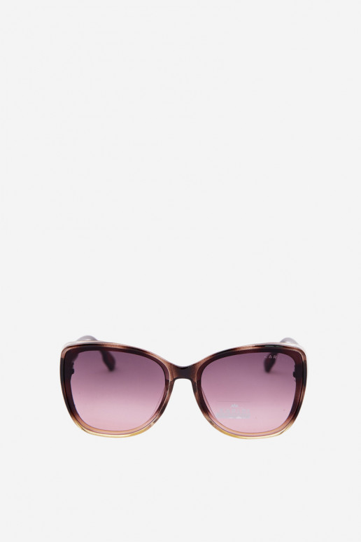 Damen Sonnenbrille im Cat-Eye-Stil braun-gelb