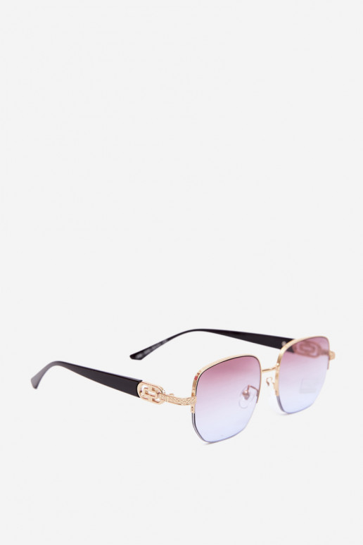 Sonnenbrille mit dünnen Rahmen und UV-Filter, lila
