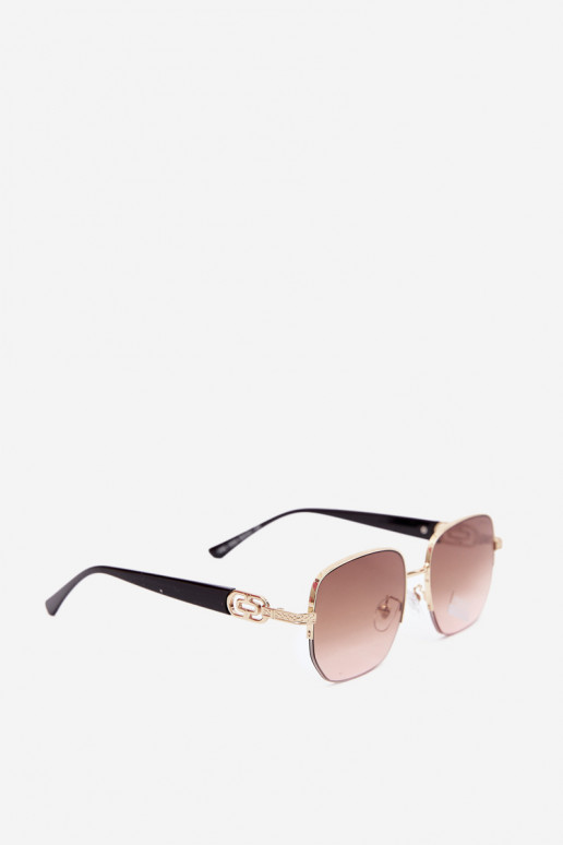Sonnenbrille mit dünnen Rahmen und UV-Filter, rosa