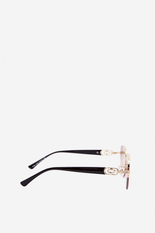 Sonnenbrille mit dünnen Rahmen und UV-Filter, rosa