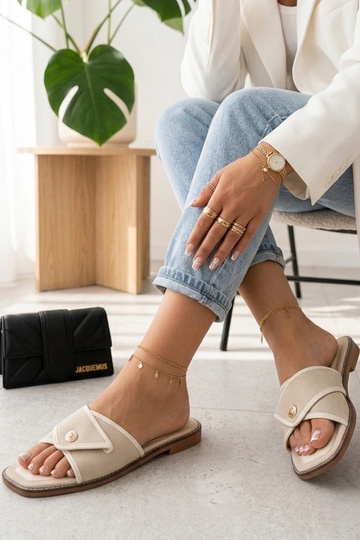 Weiße elegante Damenclogs mit Verzierung Prudence 2