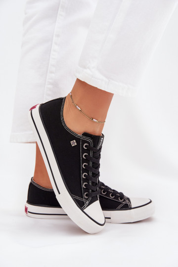 Schwarze Freizeitschuhe Big Star DD274A236