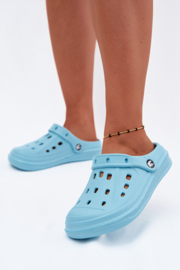 Türkisfarbene Damen leichte Clogs Cobble