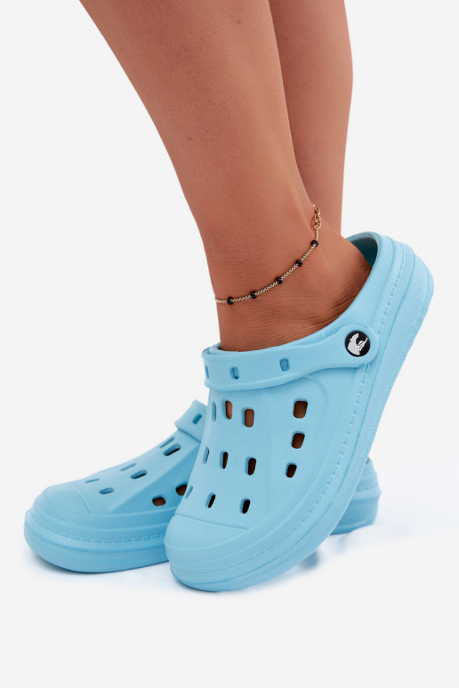 Türkisfarbene Damen leichte Clogs Cobble