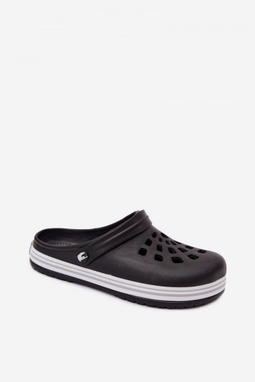 Schwarze Herren leichte Clogs MileĮay