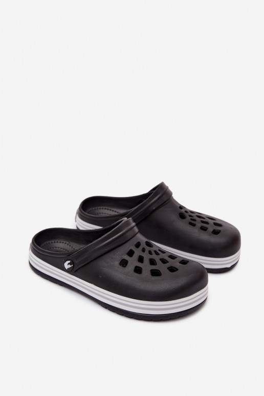 Schwarze Herren leichte Clogs MileĮay