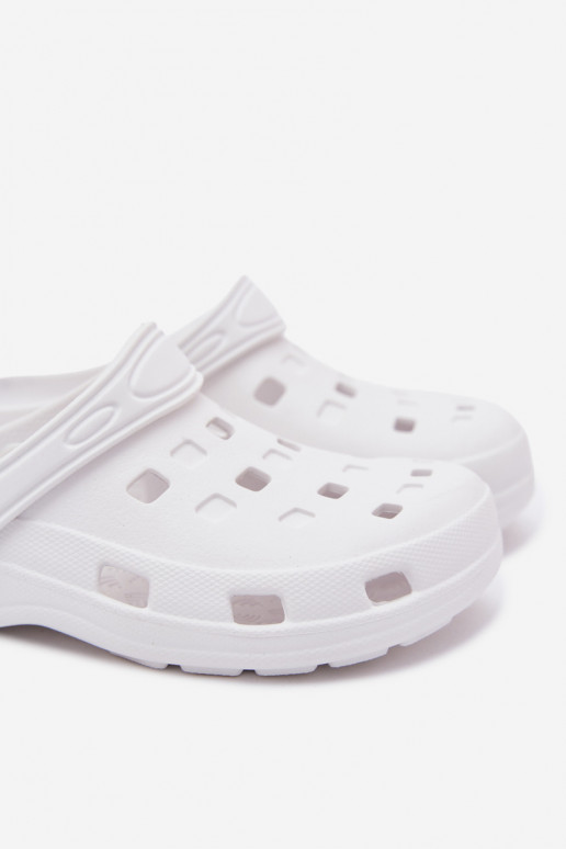 Weiße Damen leichte Clogs LEMIGO 806
