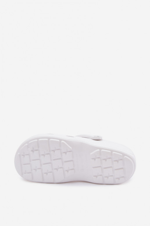 Weiße Damen leichte Clogs LEMIGO 806