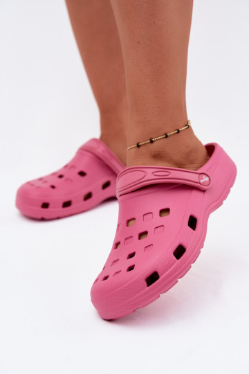 Dunkelrosa Damen leichte Clogs LEMIGO 806