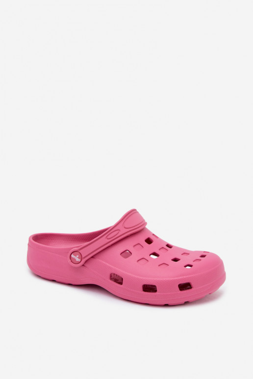 Dunkelrosa Damen leichte Clogs LEMIGO 806