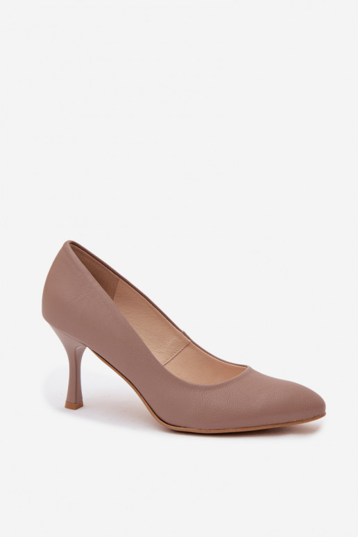 Tonfarbene High Heels aus Kunstleder Zazoo 1070