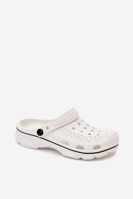 Weiße leichte Clogs Merritt