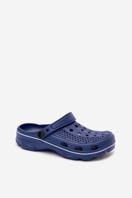 Dunkelblaue leichte Clogs Merritt