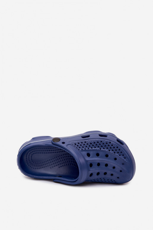 Dunkelblaue leichte Clogs Merritt