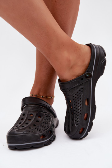 Schwarze leichte Clogs Merritt