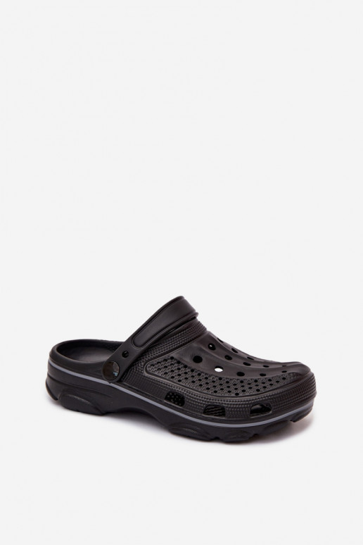 Schwarze leichte Clogs Merritt