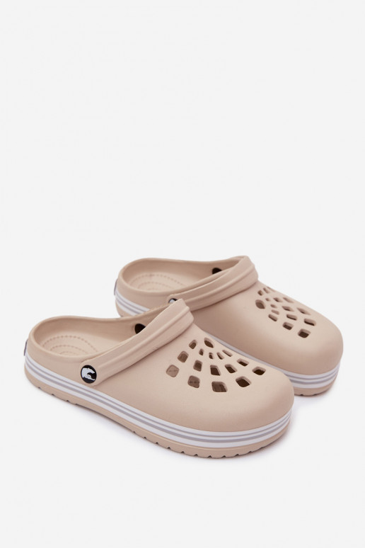Damen leichte sandfarbene Slipper Ashby