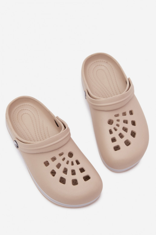 Damen leichte sandfarbene Slipper Ashby