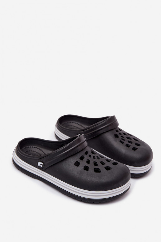 Damen leichte schwarze Slipper Ashby