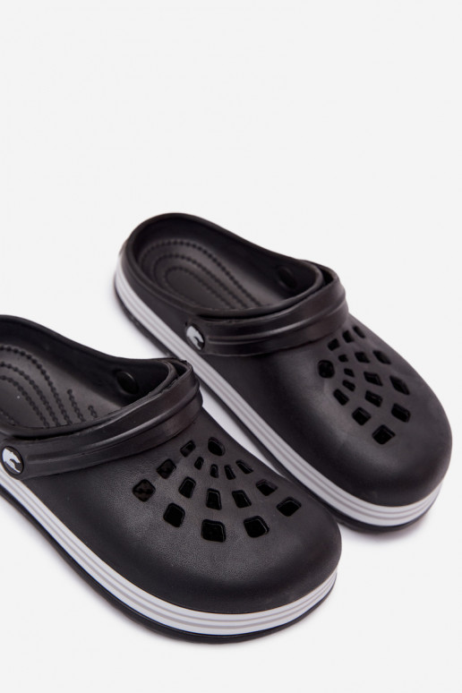 Damen leichte schwarze Slipper Ashby