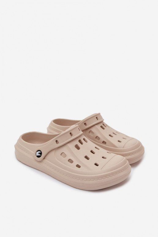 Herren leichte sandfarbene Slipper Route