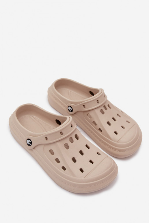 Herren leichte sandfarbene Slipper Route