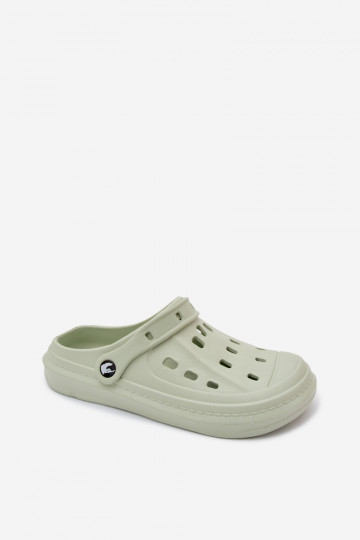 Herren leichte pastellgrüne Slipper Route